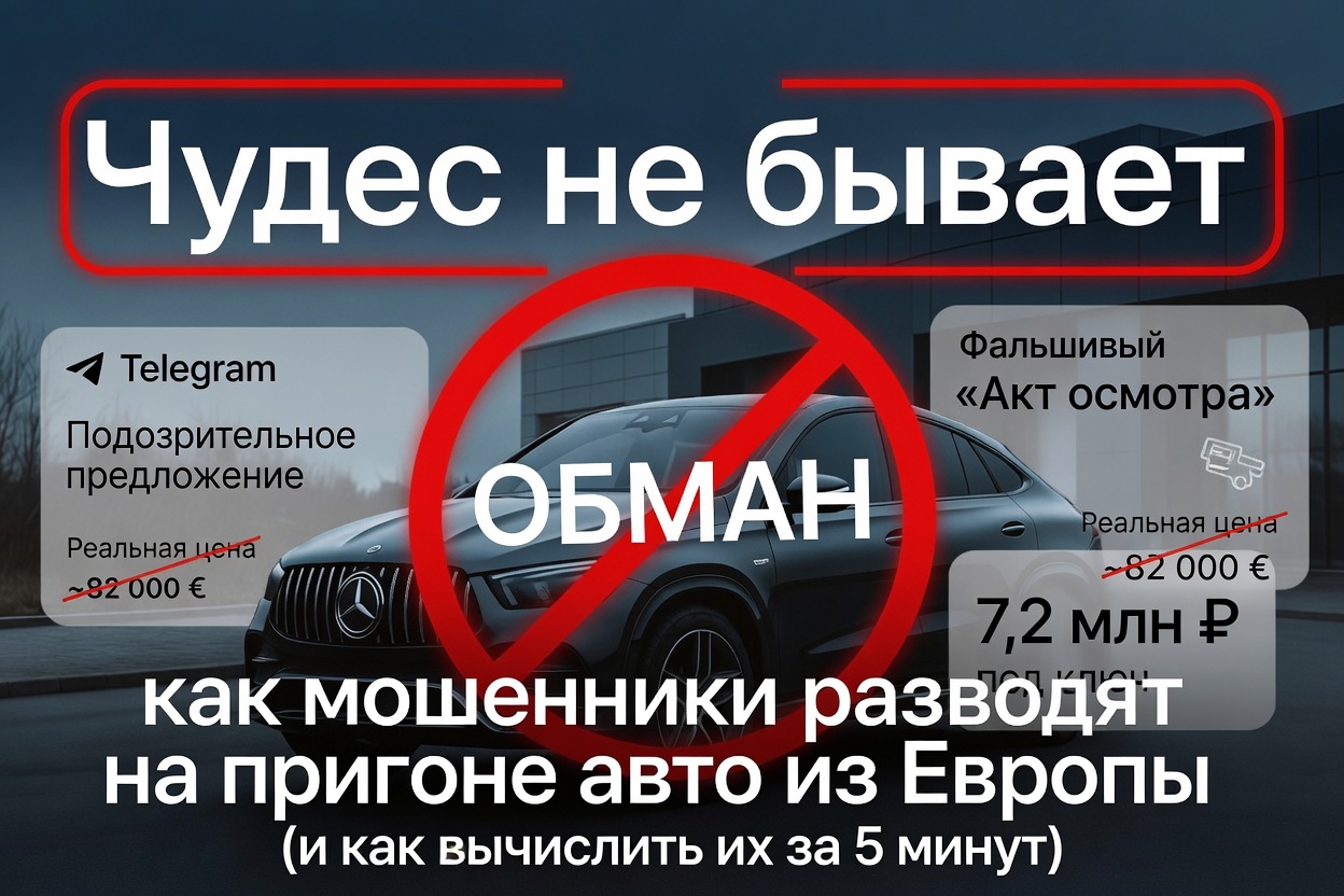 «Чудес не бывает»: как мошенники разводят на пригоне авто из Европы и как их вычислить